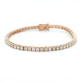 Round Diamond Tennis Bracelet in 14K Rose Gold