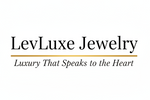 A centered brand logo reading 'LevLuxe Jewelry' with the tagline 'Luxury That Speaks to the Heart' on a plain white background.